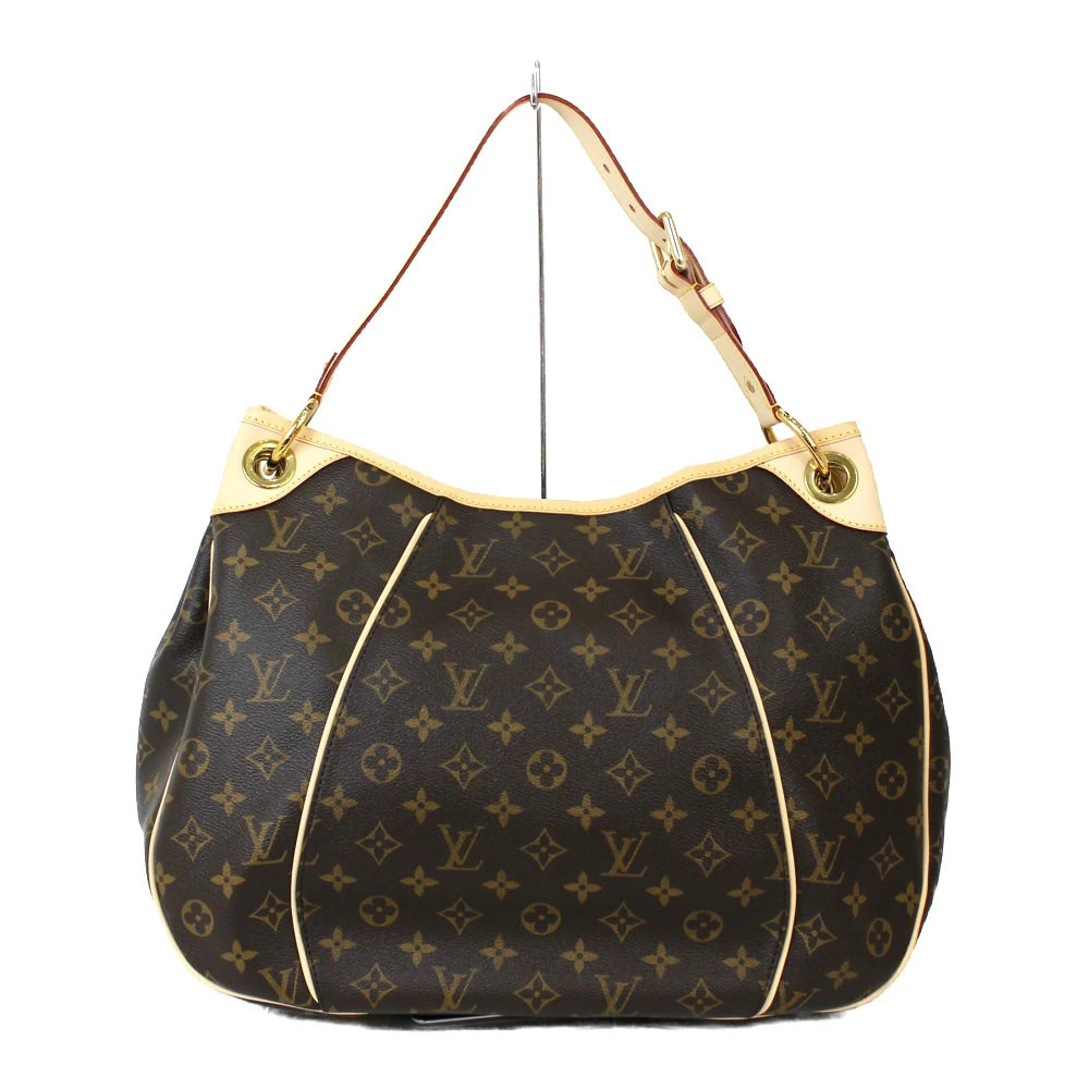 Louis Vuitton Shoulder Bag Handbag Hobo Brown LV Monogram Galliera Brown